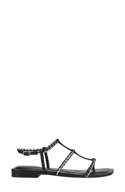 Marc Fisher Ltd Womens Buckle Leather Ankle Strap In Black