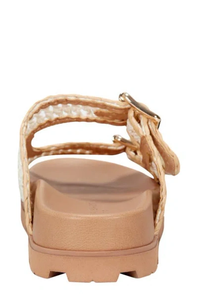 Marc Fisher Ltd Women's Mylan Footbed Sandal In White