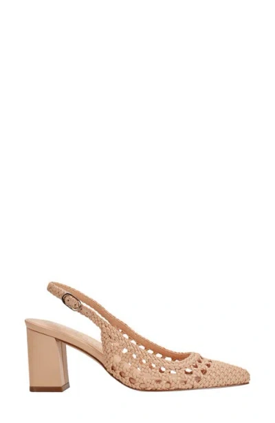 Marc Fisher Ltd Zaiden Slingback Pointed Toe Pump In Neutral