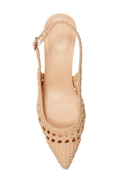 Marc Fisher Ltd Zaiden Slingback Pointed Toe Pump In Neutral