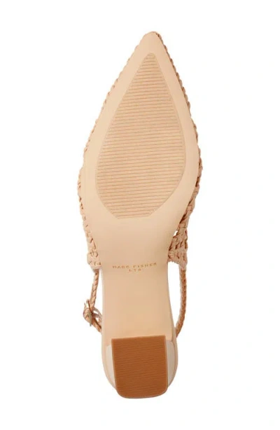 Marc Fisher Ltd Zaiden Slingback Pointed Toe Pump In Neutral