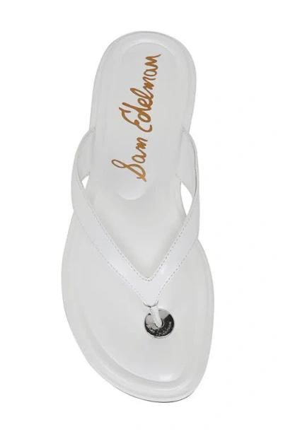 Sam Edelman Remi Flip Flop In White