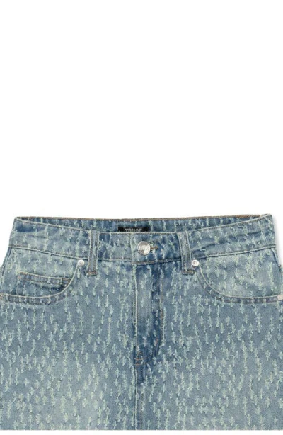 Truce Kids' Distressed Denim Miniskort In Blue