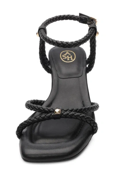 Ash Jess Bis Braided Strappy Sandal In Black