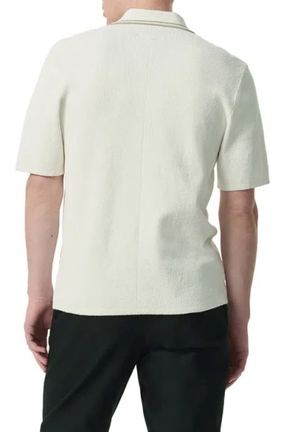 Rag & Bone Classic Cotton Slub Jersey Polo In Lunarock