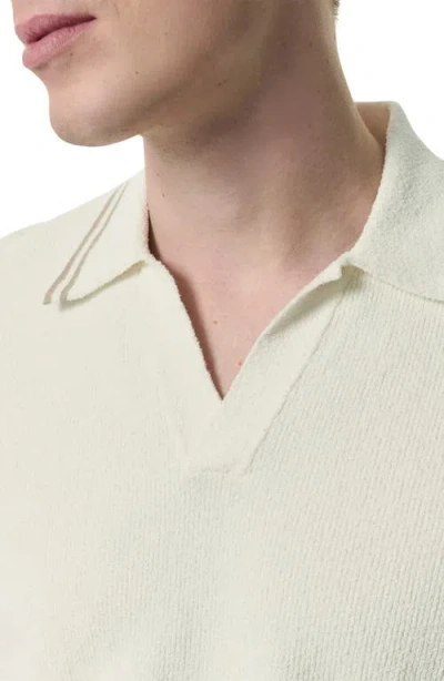 Rag & Bone Classic Cotton Slub Jersey Polo In Lunarock