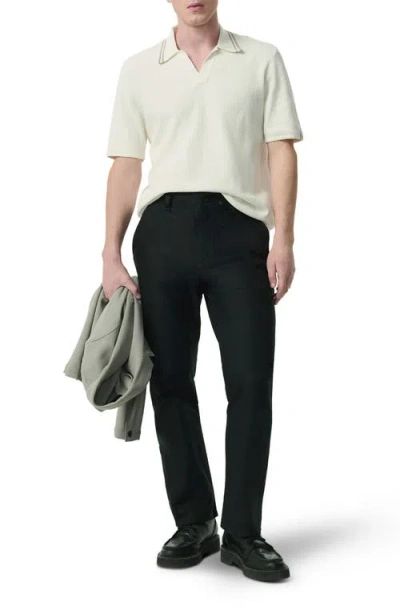 Rag & Bone Classic Cotton Slub Jersey Polo In Lunarock
