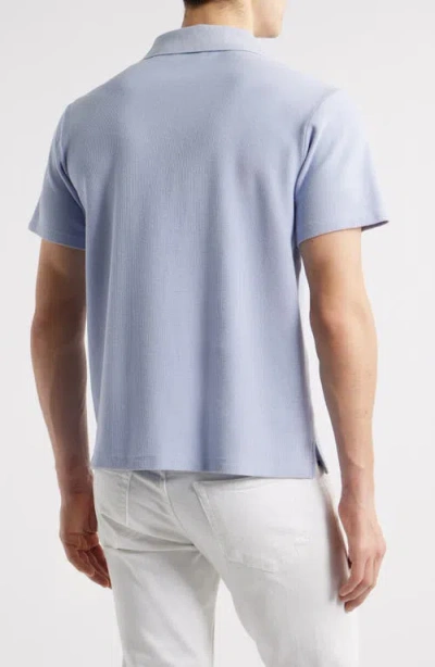 Frame Mens Jacquard Short-sleeve Cotton-jersey Polo Shirt Baby Blue Xl