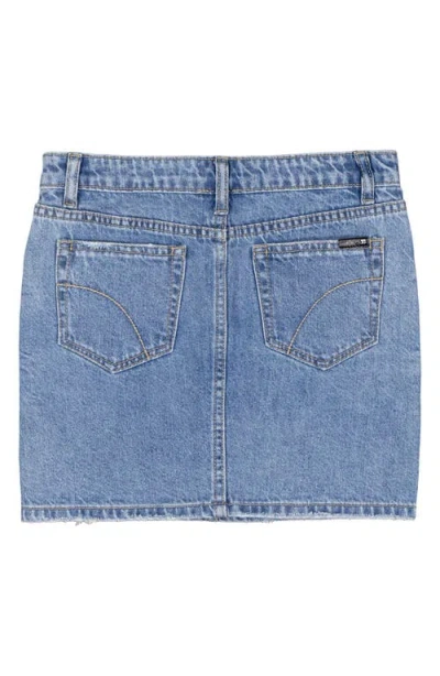 Joe's Jeans Kids' Front Yoke Denim Miniskirt In Blue