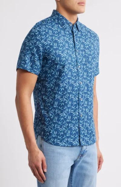 Rails Carson Short Sleeve Button-up Shirt In Blue