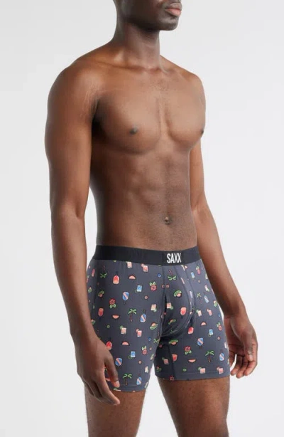 Saxx Assorted 2-pack Ultra Super Soft Boxer Briefs In Black