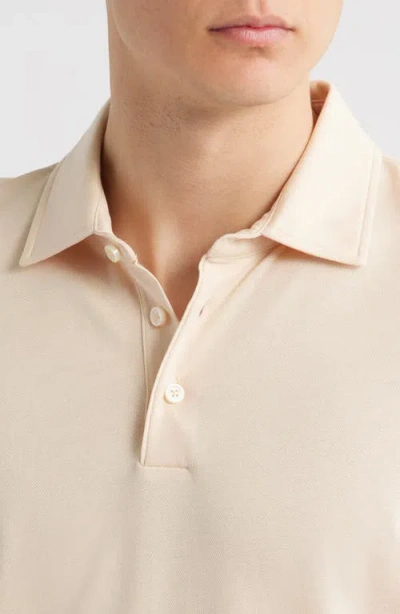 Hugo Boss Boss Pitton Slim Fit Mercerized Cotton Polo In Gray