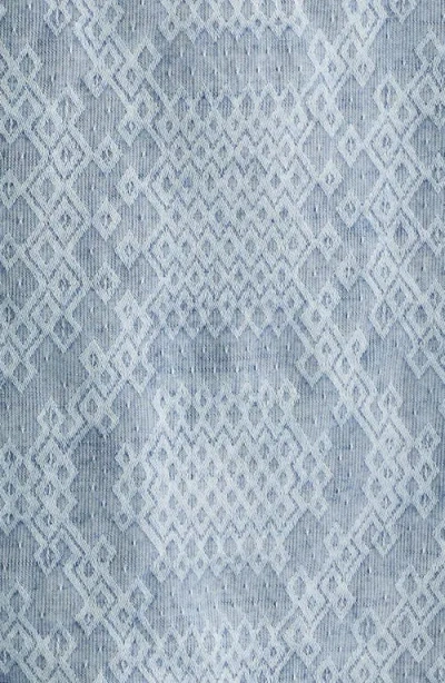 Corridor Diamond Jacquard Short Sleeve Camp Shirt In Blue In Blue