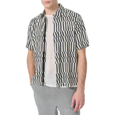Rag & Bone Dalton Print Short Sleeve Button-up Shirt In Multi