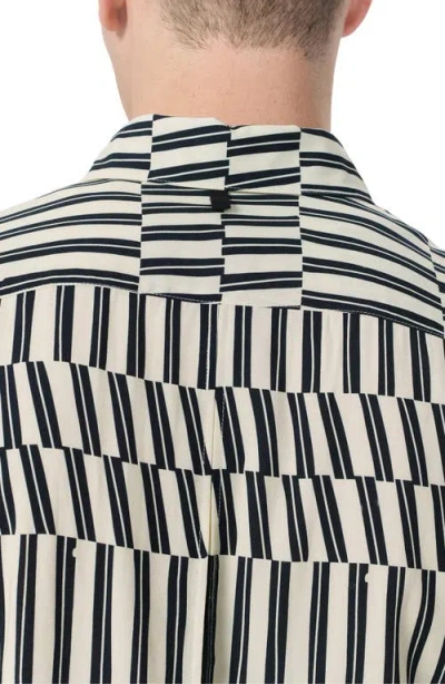 Rag & Bone Dalton Print Short Sleeve Button-up Shirt In Multi