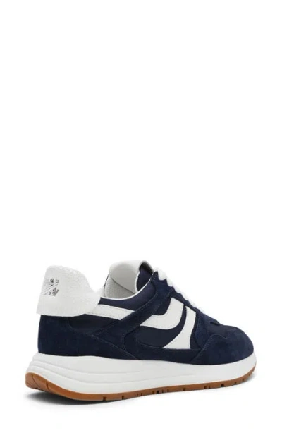 Steve Madden Blume Mixed Media Sneaker In Blue