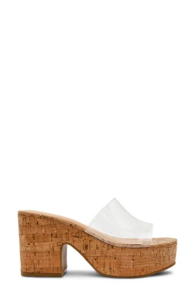 Steve Madden Trippy Platform Sandal In Transparent