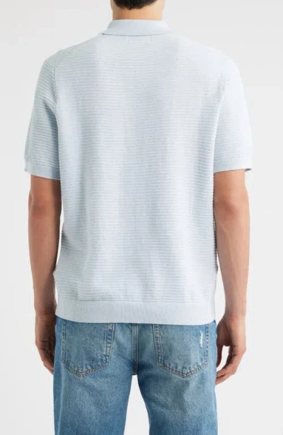 Nn07 Gustav 6686 Short Sleeve Full Zip Cardigan In Blue