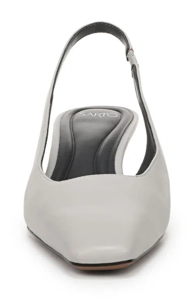 Sarto By Franco Sarto Raven Slingback Kitten Heel Pump In Gray