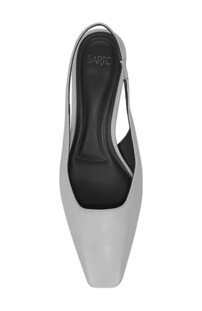Sarto By Franco Sarto Raven Slingback Kitten Heel Pump In Gray