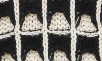 Blu Pepper Open Stitch Sweater In Black