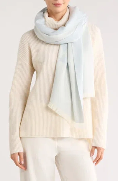 Givenchy Logo Wool & Cashmere Blend Oblong Scarf In Gray