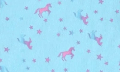 Sleep On It Unicorn Print Fitted Three-piece Pajamas In Multi