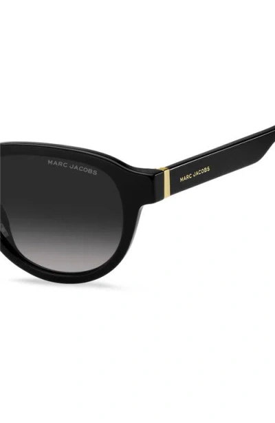 Marc Jacobs 52mm Round Sunglasses In Black