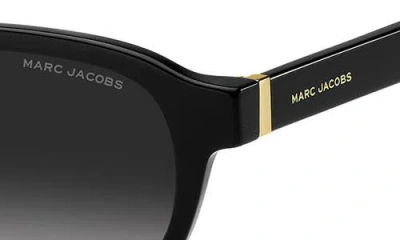 Marc Jacobs 52mm Round Sunglasses In Black