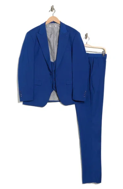 Zegarie Stretch 3-piece Suit In Blue