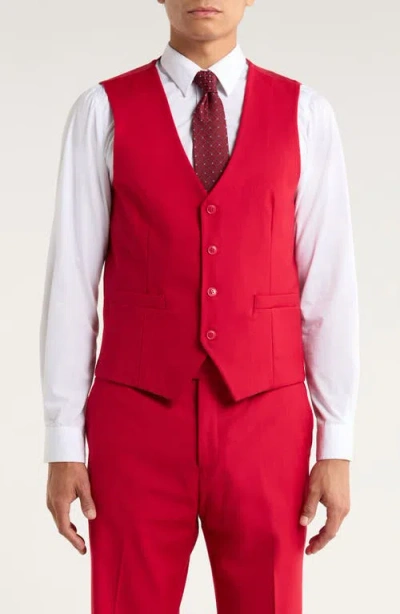 Zegarie Red Mélange 3-piece Suit In Red