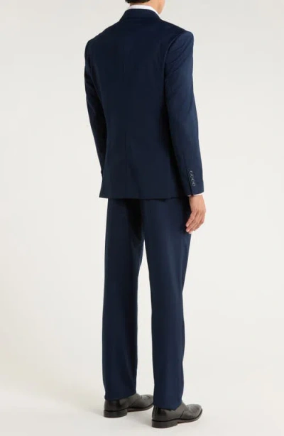 Zegarie Navy Mélange 3-piece Suit In Blue