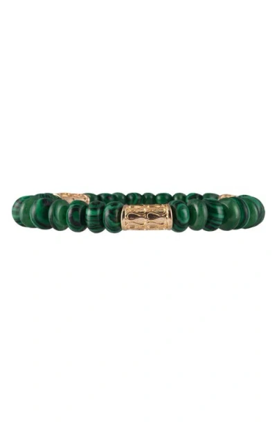 Rachel Roy Set Of 2 Malachite Stretch Beaded Bracelets In Green