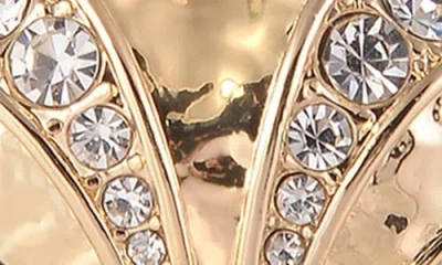 Rachel Roy Heart Button Earrings In Gold