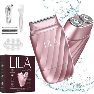Lila By Akunbem Breeze B2 Max Painless 3-in-1 Multifunction Body & Facial Hair Shaver In Multi
