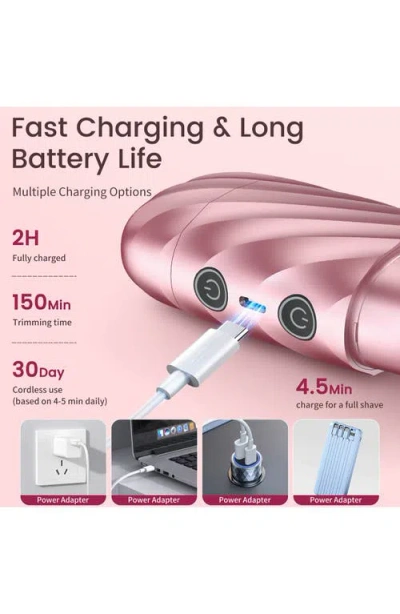 Lila By Akunbem Breeze B2 Max Painless 3-in-1 Multifunction Body & Facial Hair Shaver In Multi