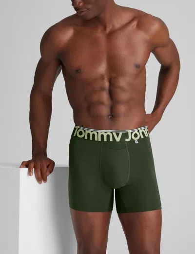 Tommy John Men's 360 Sport Trunk 4" Boxer Brief In Gray
