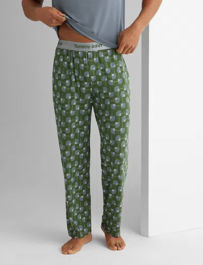 Tommy John Waffle Knit Lounge Pants In Black