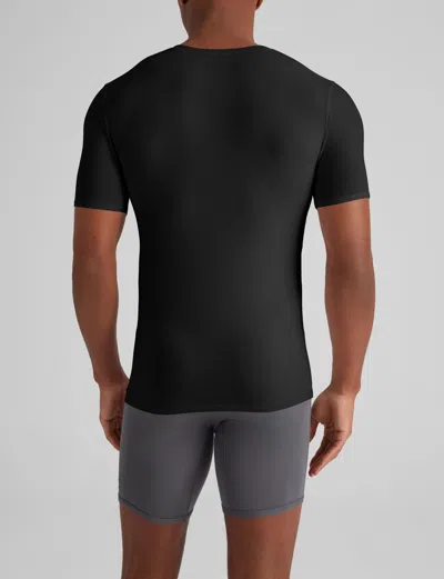 Tommy John Men's Cool Cotton Deep V-neck Stay-tucked Undershirt In White