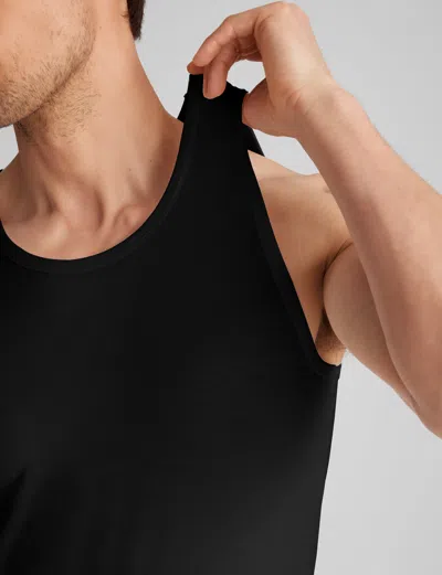 Tommy John Men's Cool Cotton Tank Stay-tucked Undershirt In White