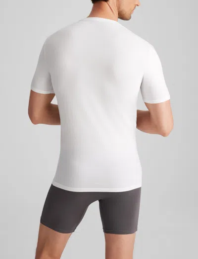 Tommy John Men's Cool Cotton Crew Neck Stay-tucked Undershirt In Black