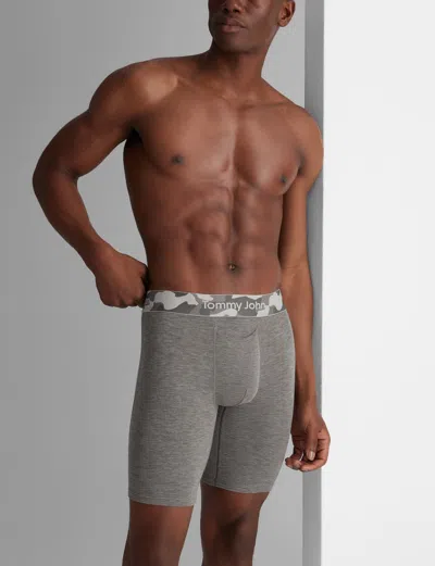 Tommy John Men's Second Skin Boxer Brief 8" In Blue