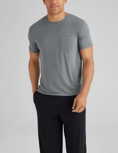 Tommy John Second Skin Sleep Pocket T-shirts In Black