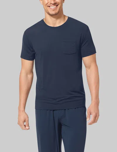 Tommy John Second Skin Sleep Pocket T-shirts In Black