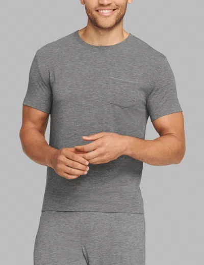 Tommy John Second Skin Sleep Pocket T-shirts In Black