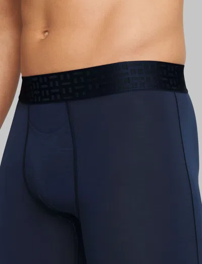 Tommy John Men's Apollo Boxer Brief 8" In Blue