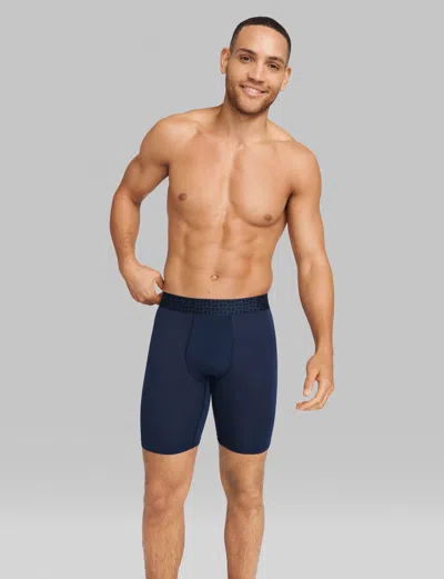 Tommy John Men's Apollo Boxer Brief 8" In Blue