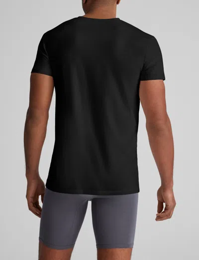 Tommy John Men's Cool Cotton High V-neck Stay-tucked Undershirt In White