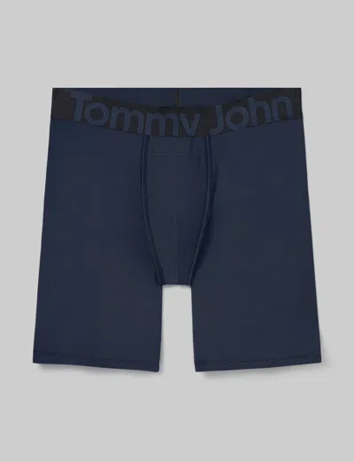 Tommy John Men's 360 Sport Boxer Brief 8" In Black
