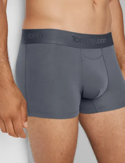 Tommy John Men's Second Skin Square Cut 2" Boxer Brief In Black